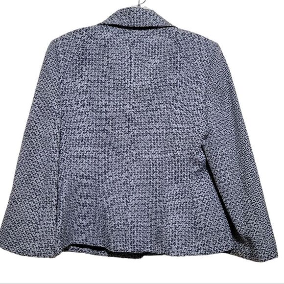 Evan-Picone Black and White  Blazer Jacket Sz 6 - Picture 5 of 7